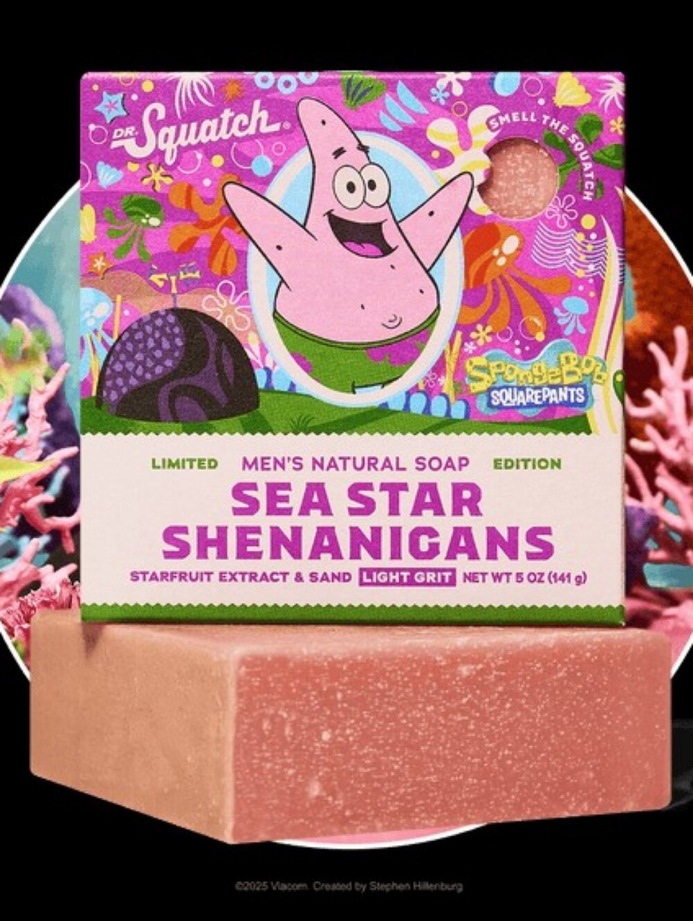 Dr. Squatch Limited Edition Sea Star Shenanigans Starfruit Soap. (3) Pack. NWT. - Picture 3 of 4
